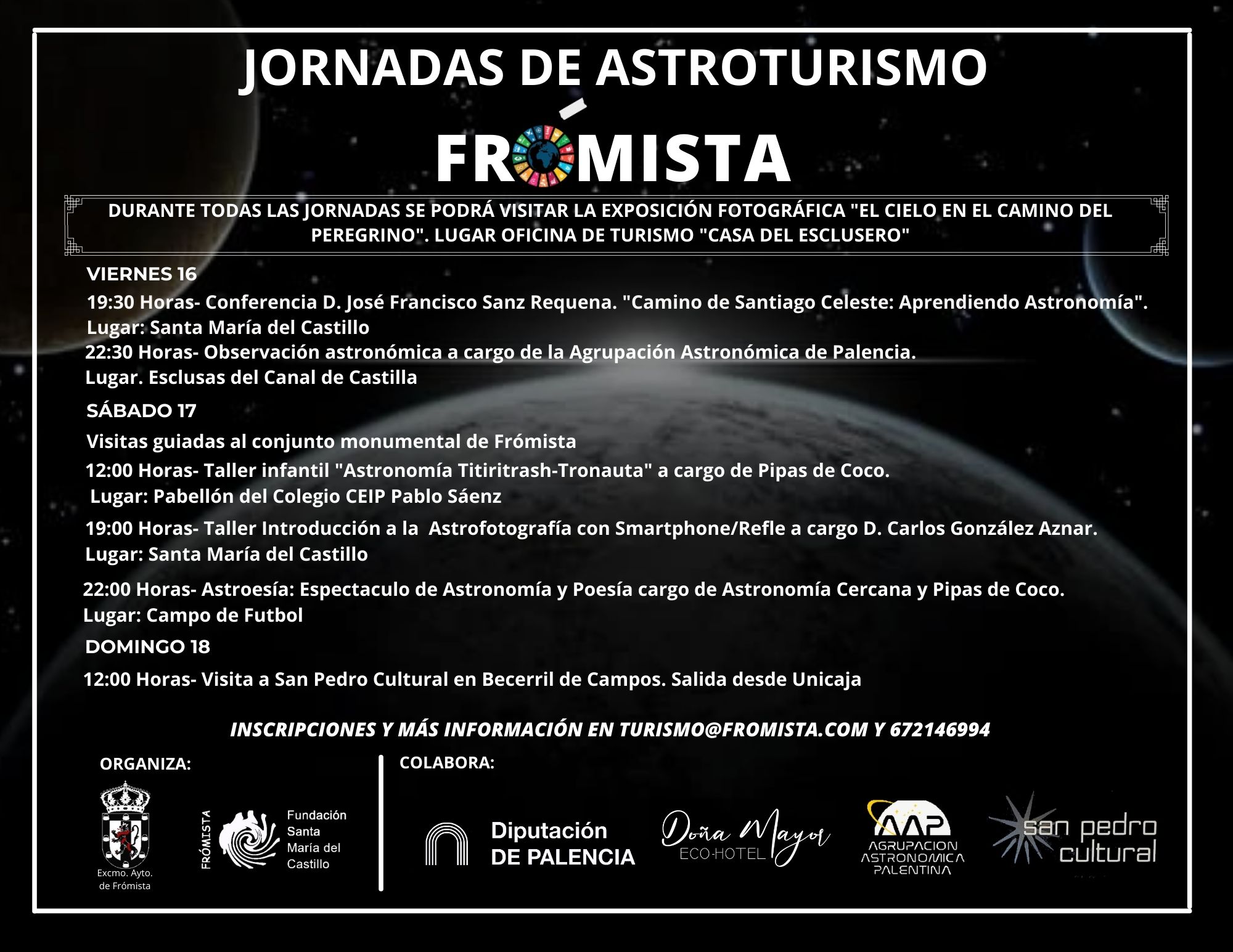 Jornadas de Astroturismo en Frómista AMC Santiago