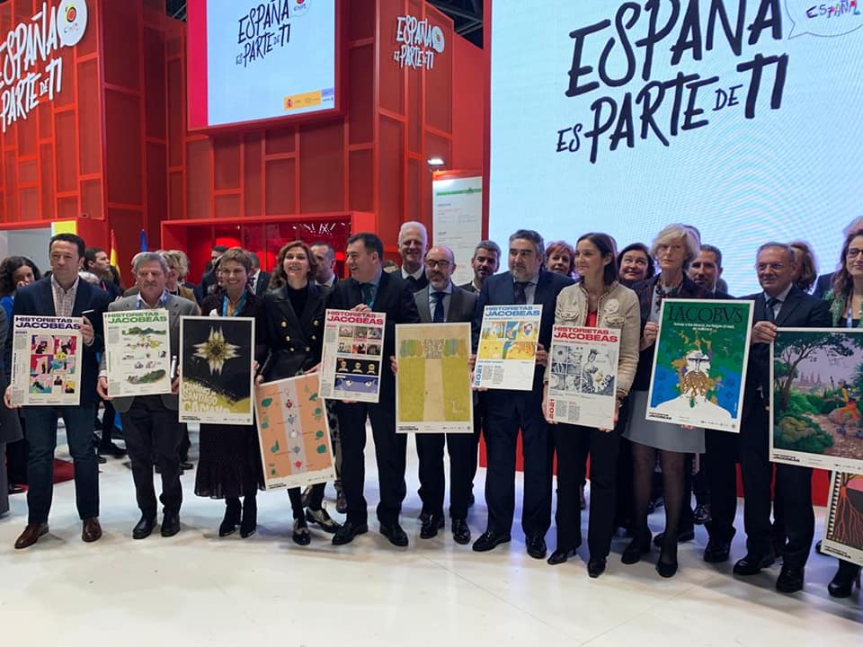 Presentacion del Consejo Jacobeo en Fitur 2020 en el Stand de Turespaña del Xacobeo 2021